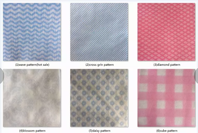 Cellulose viscose polyester wet wipe raw material fabric jumbo roll